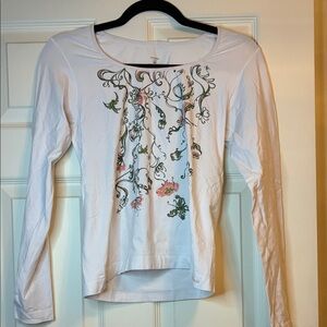Patagonia Floral White Long Sleeve Top